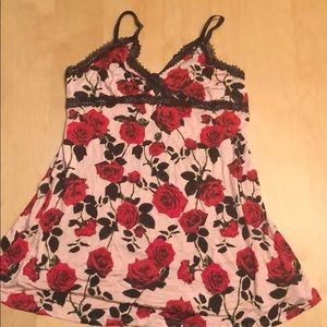 NWT Betsey Johnson rose sleepwear/slip